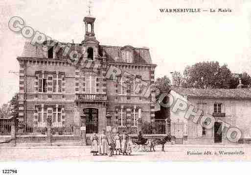 Ville de WARMERIVILLE, carte postale ancienne