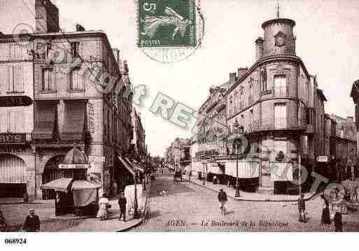 Ville de AGEN, carte postale ancienne