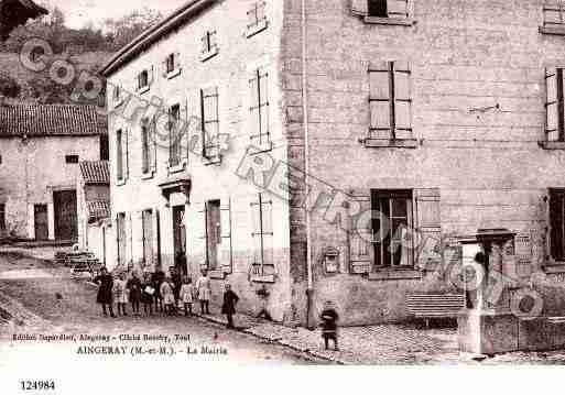 Ville de AINGERAY, carte postale ancienne