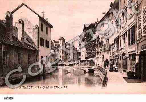 Ville de ANNECY, carte postale ancienne