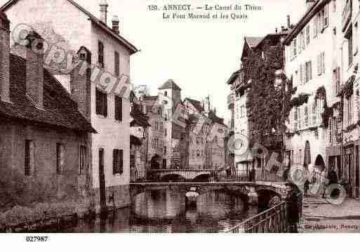 Ville de ANNECY, carte postale ancienne