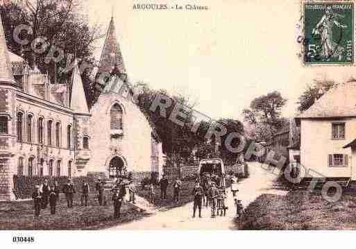 Ville de ARGOULES, carte postale ancienne