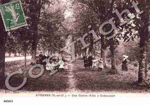 Ville de AVERNES, carte postale ancienne