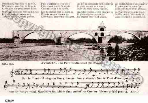 Ville de AVIGNON, carte postale ancienne Ville de AVIGNON, carte postale ancienne
