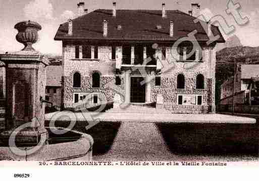 Ville de BARCELONNETTE, carte postale ancienne