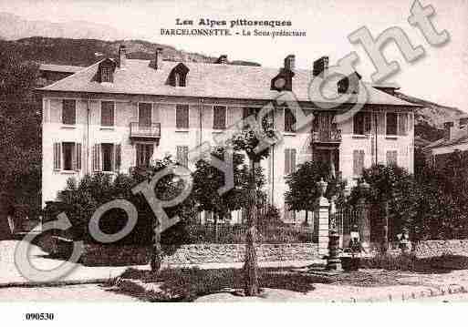 Ville de BARCELONNETTE, carte postale ancienne