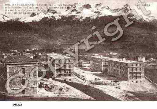 Ville de BARCELONNETTE, carte postale ancienne Ville de BARCELONNETTE, carte postale ancienne