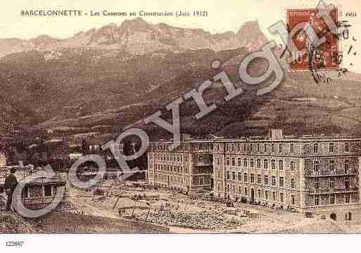 Ville de BARCELONNETTE, carte postale ancienne