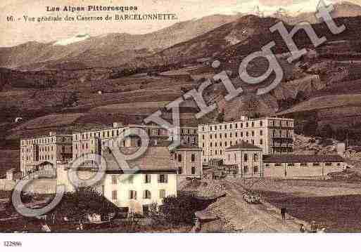 Ville de BARCELONNETTE, carte postale ancienne