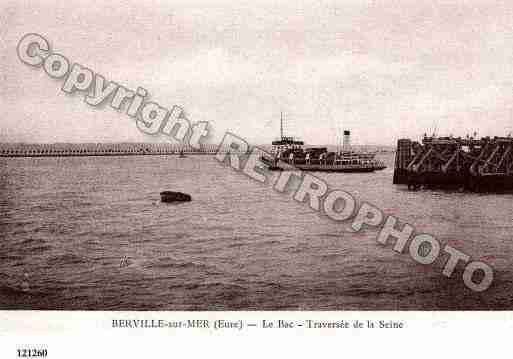 Ville de BERVILLESURMER, carte postale ancienne