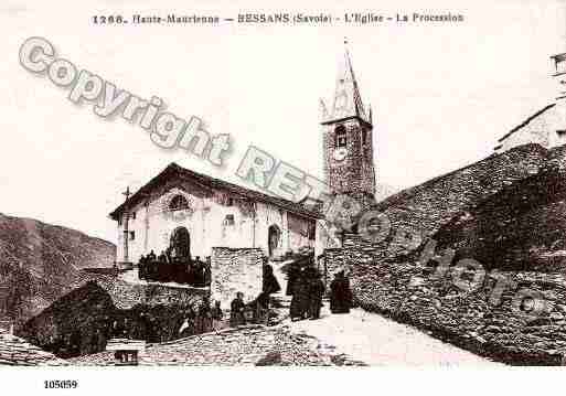 Ville de BESSANS, carte postale ancienne