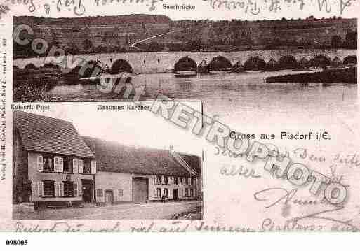 Ville de BISCHTROFFSURSARRE, carte postale ancienne