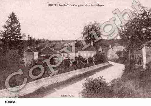 Ville de BROTTELESRAY, carte postale ancienne