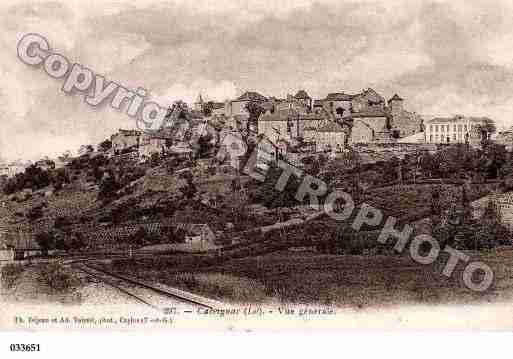 Ville de CALVIGNAC, carte postale ancienne