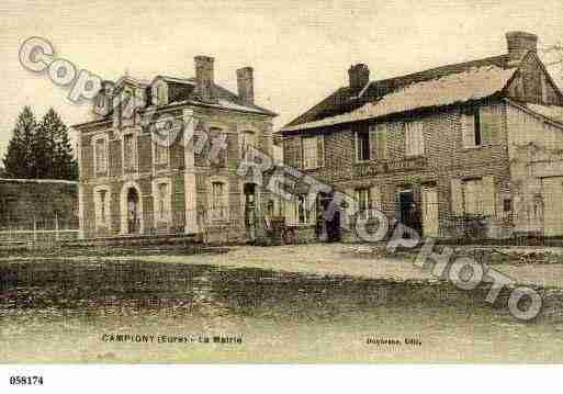 Ville de CAMPIGNY, carte postale ancienne