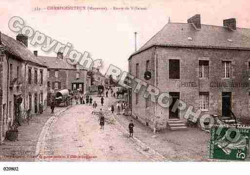 Ville de CHAMPGENETEUX, carte postale ancienne