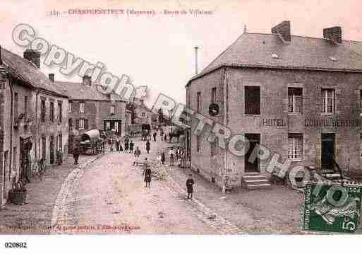 Ville de CHAMPGENETEUX, carte postale ancienne