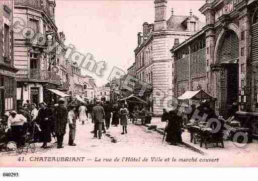 Ville de CHATEAUBRIANT, carte postale ancienne