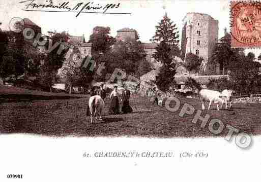 Ville de CHAUDENAYLECHATEAU, carte postale ancienne