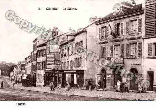 Ville de CHAVILLE, carte postale ancienne