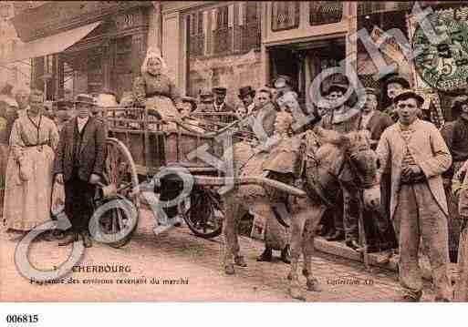 Ville de CHERBOURG, carte postale ancienne