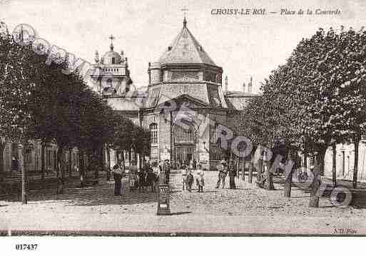 Ville de CHOISYLEROI, carte postale ancienne