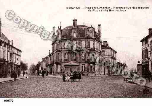 Ville de COGNAC, carte postale ancienne