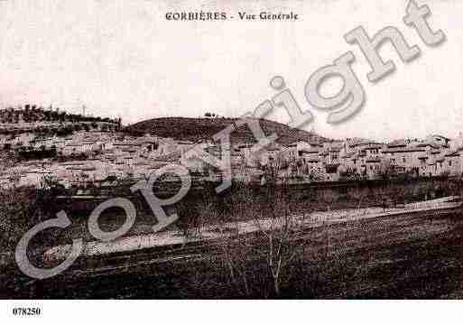 Ville de CORBIERES, carte postale ancienne