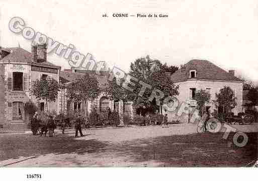 Ville de COSNESURLOIRE, carte postale ancienne