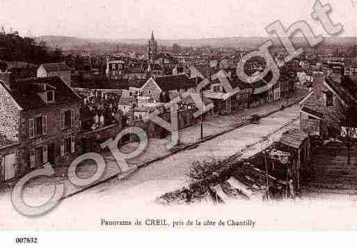 Ville de CREIL, carte postale ancienne