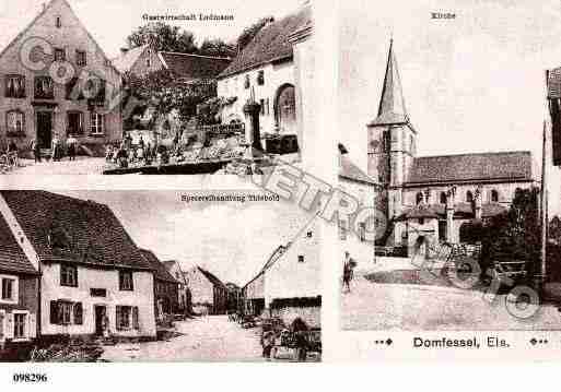 Ville de DOMFESSEL, carte postale ancienne