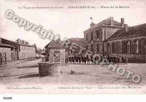Ville de ESCAZEAUX, carte postale ancienne