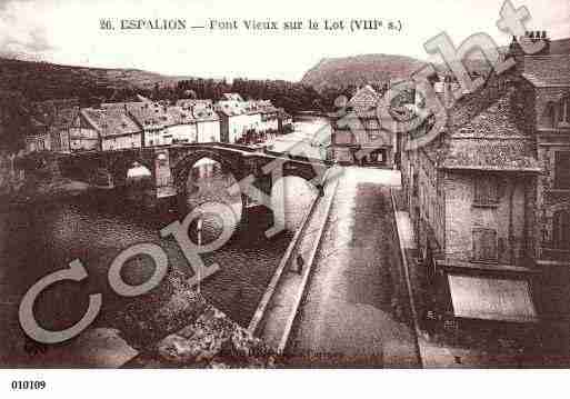 Ville de ESPALION, carte postale ancienne