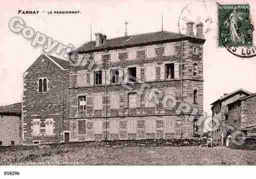 Ville de FARNAY, carte postale ancienne