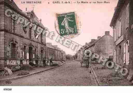 Ville de GAEL, carte postale ancienne