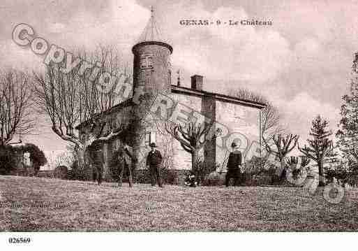 Ville de GENAS, carte postale ancienne