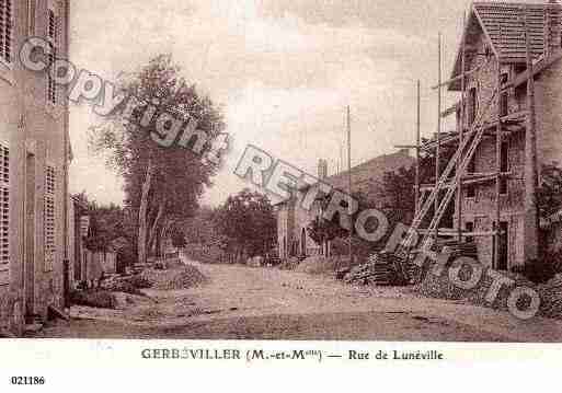 Ville de GERBEVILLER, carte postale ancienne