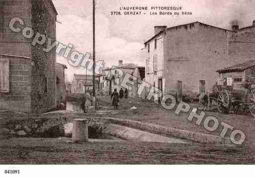 Ville de GERZAT, carte postale ancienne