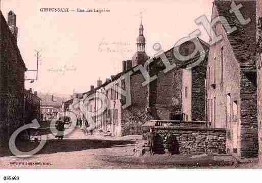 Ville de GESPUNSART, carte postale ancienne