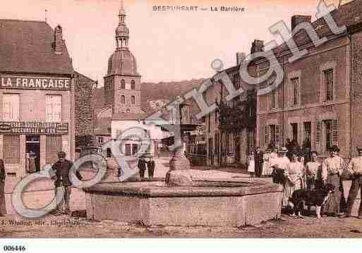 Ville de GESPUNSART, carte postale ancienne