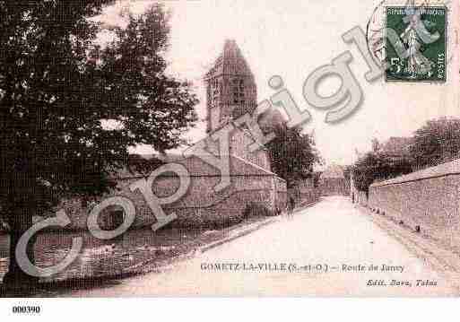 Ville de GOMETZLAVILLE, carte postale ancienne