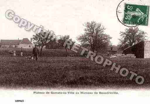 Ville de GOMETZLAVILLE, carte postale ancienne