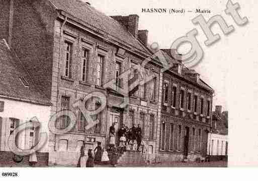 Ville de HASNON, carte postale ancienne