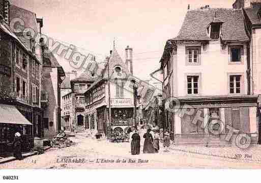 Ville de LAMBALLE, carte postale ancienne