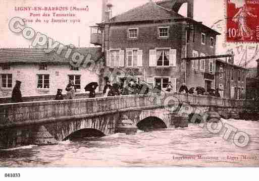 Ville de LIGNYENBARROIS, carte postale ancienne