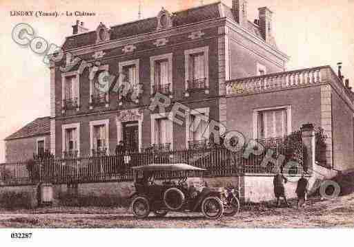 Ville de LINDRY, carte postale ancienne