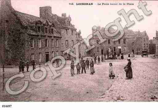 Ville de LOCRONAN, carte postale ancienne