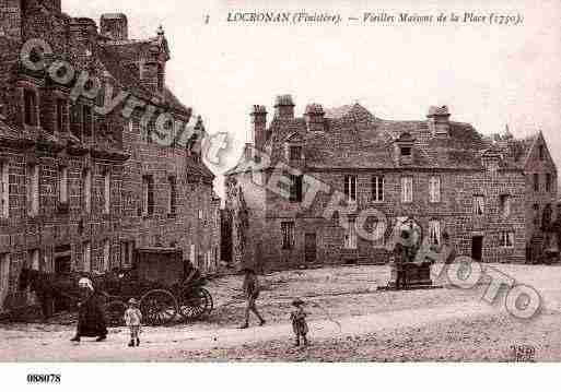 Ville de LOCRONAN, carte postale ancienne