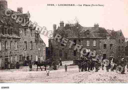 Ville de LOCRONAN, carte postale ancienne