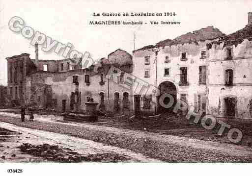 Ville de MAGNIERES, carte postale ancienne